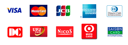 VISA/MASTER/DINERS/JCB/AMEX/DC/UFJ/NICOS/MUFG/SAISON